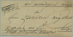 1842 CZECH LANDS / folded Exoffo letter with straight line postmark ...