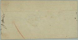 1842 CZECH LANDS / folded Exoffo letter with straight line postmark ...