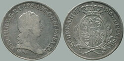 1783 Joseph II. (1780-1790), ½ scudo 1783 L-B, Milan; nice toned, R!