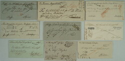 1740-1844 CZECH LANDS / comp. 13 folded letters with various ...