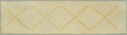 1850 ST. ADREWS CROSS / str-of-4 from sheet 1 Kr, yellow on machine ...