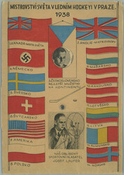 1938 championship V LEDNIM HOCKEYI V PRAGUE 1938 / advertising ...
