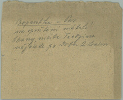 1800? TEREZIN / PROPUSTKA / unfilled pass from Terezin fort on 2 ...