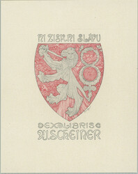 1920 MUCHA Alfons (1860-1939), Exlibris for Dr. Joseph Scheinera, ...