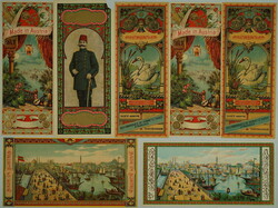 1900-1930 FEZ-CARDS / selection of 22 pcs of labels firm FEZ ...