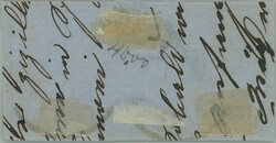 1861 small cut square with tricolour franking Franz Joseph I. ...