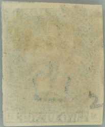 1840 SG.8, TWO PENCE BLUE, printing plate 2 with numeral Maltesse ...