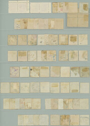 1872 SELECTION / Mi.5-7, specialized selection of issue Coat of arms, ...