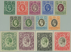 1912-1919 SG.60-72, George V. ½A - 5R, wmk Multiple Crown CA; ...