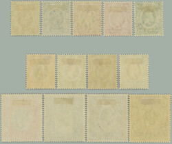 1912-1919 SG.60-72, George V. ½A - 5R, wmk Multiple Crown CA; ...
