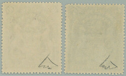 1898-1908 SG.92-93, Coat of arms £5 dark blue and £10 violet, rare ...