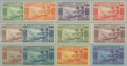 1938 SG.F53-F64, Lopevi Iceland 5c - 10Fr; complete set, only ...