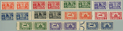 1934 RHODES / Sass.PACCHI POSTALI 1-11; parcel stamps 5+5C - 10+10L; ...