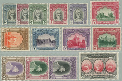 1948 SG.19-32, Portraits and motives 3P - 10R; complete very fine set ...