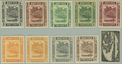 1924-1937 SG.60-78, Brunei River 1c - $1; complete set in very fine ...