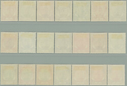 1949-1955 SG.90-110, Sultan Hisamuddin - Palms 1c - $5, complete set, ...