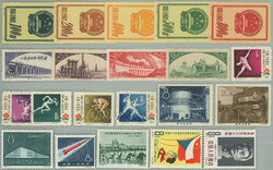 1951-1961 SELECTION / complete sets: Mi.122-126, 188-191, 330-334, ...
