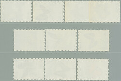 1963 Mi.689-698, Butterflies (I) 4F-50F; complete set in perfect ...