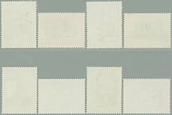 1966 Mi.927-934, Industry 4F - 22F; complete used set, with original ...