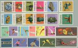 1973-1974 Mi.1150-1161, 1162-1167, 1168-1173, selection of 3 complete ...