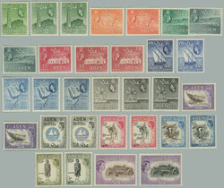 1953-1963 SG.48-72, Elizabeth II. - Motives 5c - 20Sh, incl. color ...