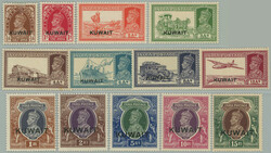 1939 SG.36-51w, Indian George VI. - Portraits and vehicles ½A - 15R ...