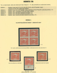 Pof.7, 15h bricky red, comp. 6 pcs of bloks of four and multiblocks + ...