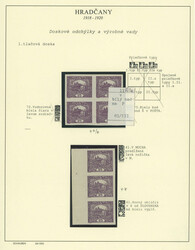 Pof.11, 25h violet, comp. 4 pcs of bloks of four, 1x str-of-3 and ...
