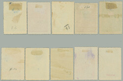 1899 RUSSIAN POST / 10 stamps, 4 pcs of 1. issue 1899, other 2. issue ...