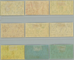 1911 SG.18-28, Weapons and idols ½P - 5Sh; complete set hinged, 6P ...