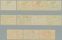 1938 SG.F53-F64, Lopevi Iceland 5c - 10Fr; complete very fine set, c ...