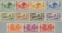 1953 SG.68-78, Motives 5c - 5Fr; complete set