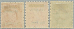 1914-1915 SG.19-23, stamps with overprint of NZ Edward VII. ½P - 1Sh ...