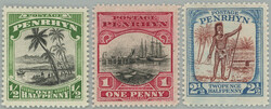 1927-1929 SG.38-40, Motives ½P-2½P; complete very fine set