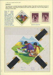 1972 SCOUTING / PLATE PROOF Mi.482, 60. Anniv of scouting 50ch, ...