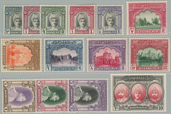 1948 SG.19-32, Portraits and motives 3P - 10R; complete very fine set ...