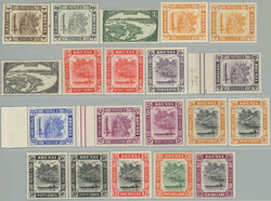 1947-1951 SG.79-92, Brunei River 1c - $10; complete popular set incl. ...