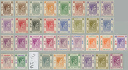 1938-1952 SG.140-156, George VI. 1c - $5, selection of 33 stamps, ...