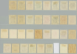 1938-1952 SG.140-156, George VI. 1c - $5, selection of 33 stamps, ...