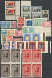 1945-1961 SELECTION / chosen sets and stamps, i.a. blocks of 4 - Mi ...