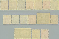 1948-1955 SG.16-24, 35-41, George VI. ½A/½A - 2R/2Sh6P, two ...