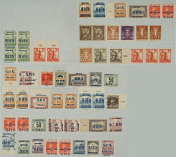 1918-1919 [COLLECTIONS] ISSUE FOR CROATIA / very nice specialized ...