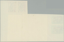 1953 Mi.724, 726, 727, values 15D, 50D, 70D, imperforated SPECIMENS ...