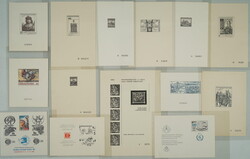 1962-1989 SELECTION of / 24 pcs of black-prints, i.a. PT1, PT5A, 5B, ...
