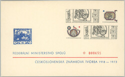 1973 VT4a, Czechosl. stamp production, numbered, i.a. print original ...