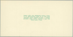 1976 VT8a, Day of Stamp, numbered; very fine, c.v.. 2.300CZK