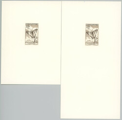 1998 special commemorative print / Butterfly unnumbered, comp. of 2 ...