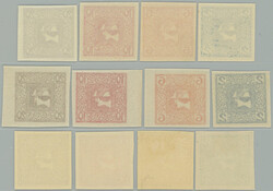 1908-1910 NEWSPAPER STAMPS / ANK.157x,y,z - 160x,y,z; 3 complete set ...