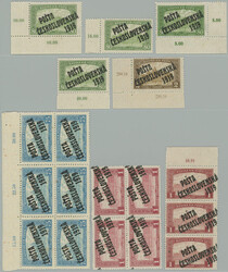 SELECTION of / stamp. and blocks from issue Parliament, i.a. 75f blue ...
