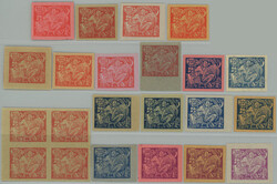 PLATE PROOF selection of 19 pcs of plate proofs values 100h - 300h, ...